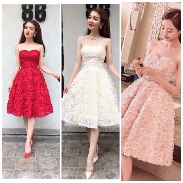 Đầm dự tiệc - Đầm công chúa cúp ngực ( Hình thật kèm video ) | BigBuy360 - bigbuy360.vn