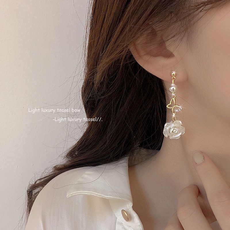 Bông Tai Hình Hoa Phong Cách Hàn Quốc Xinh Xắn Cho Nữ