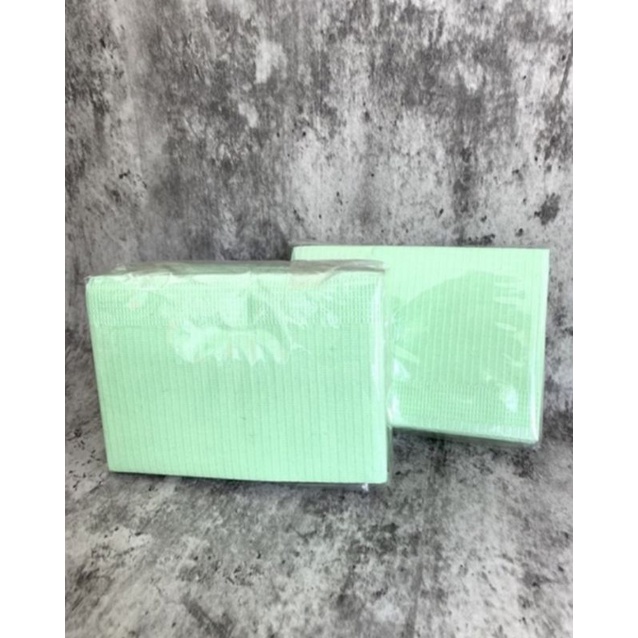Set 25 Khăn Giấy Màu Xanh Lá Cây Dùng Một Lần Làm Móng Nghệ Thuậ