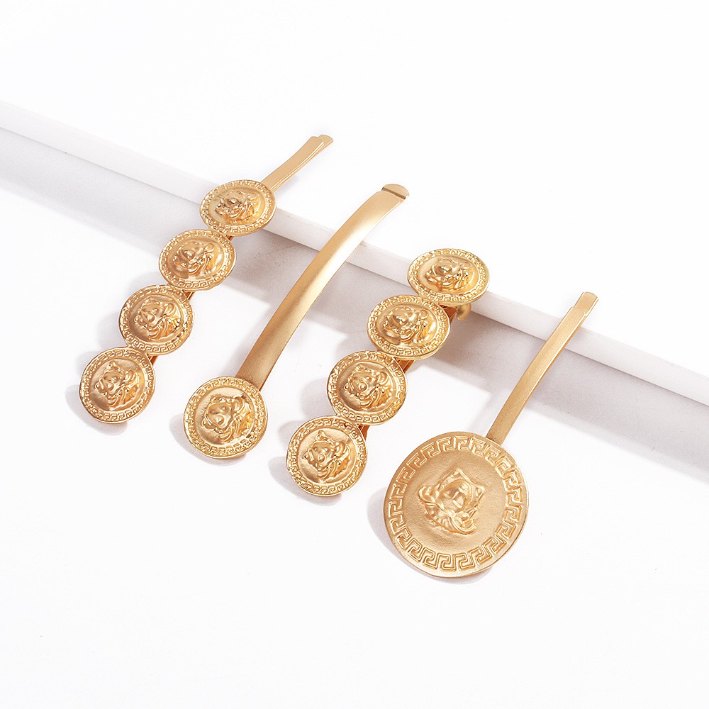 New fashion spring clip Mei*Du*sha metal texture clip side clip B19-A