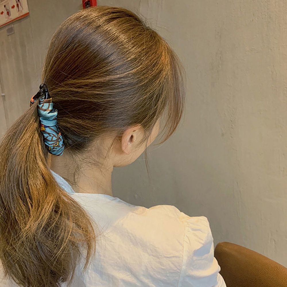 Kẹp tóc vải dáng đứng nhiều màu sắc phong cách Hàn Quốc cổ điển thời trang cho nữ