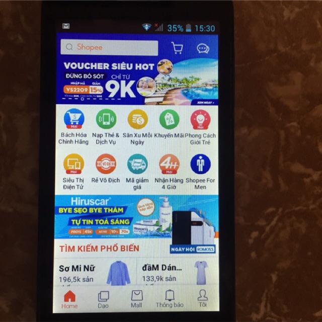 Điện thoại Viettel v8506 2sim 3g wifi android cũ