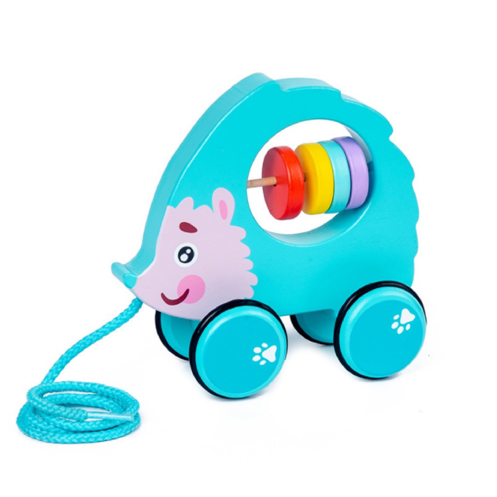 Đồ Chơi Xe Kéo Gỗ Kích Thích Bé Tập Đi Hình Thú Siêu Xinh Gỗ Tự Nhiên An Toàn Cho Bé Khi Chơi