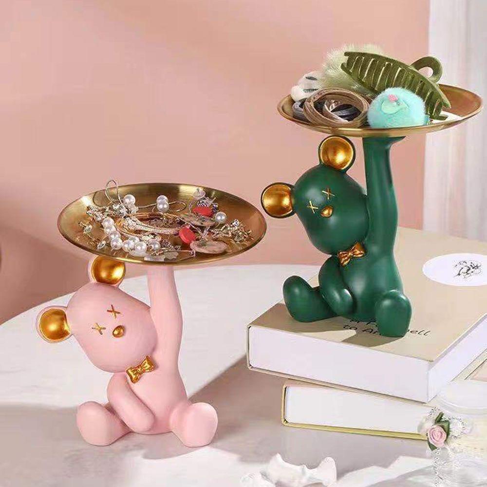 Khay Đựng Đồ Hình Gấu Dùng Trang Trí Phòng Khách