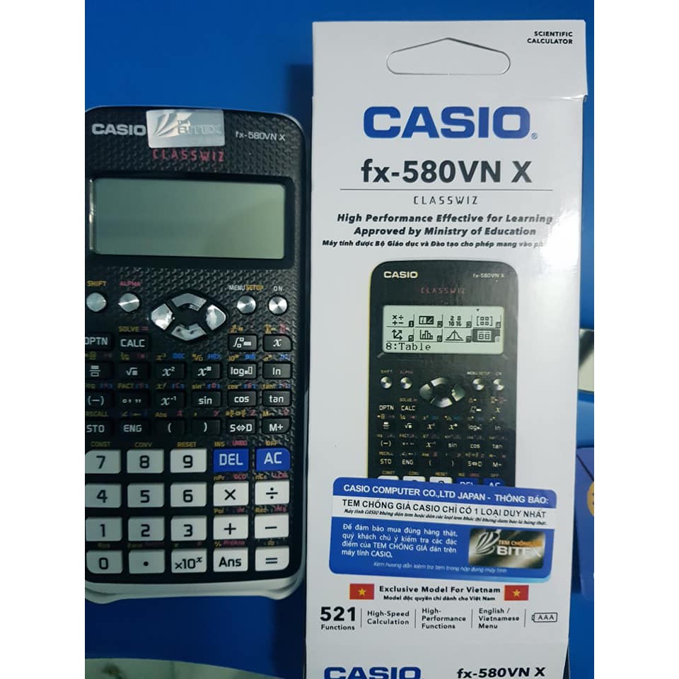 Máy tính Casio FX 580VNX Tính Toán Nhanh, Độ Chính Xác Cao, Chất Lượng Bền