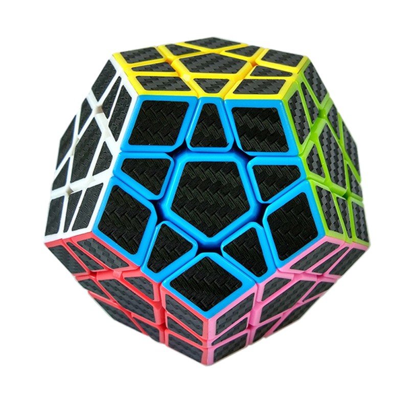 Đồ chơi Rubik Megaminx Zcube Carbon - Rubik 12 Mặt (Rubik Biến Thể) Quay Trơn Mượt Phát Triển IQ