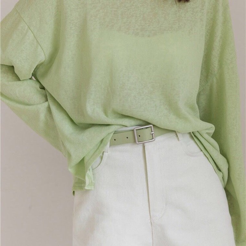 Áo thun tay dài dáng rộng thời trang Hàn Quốc cho nữ 2020