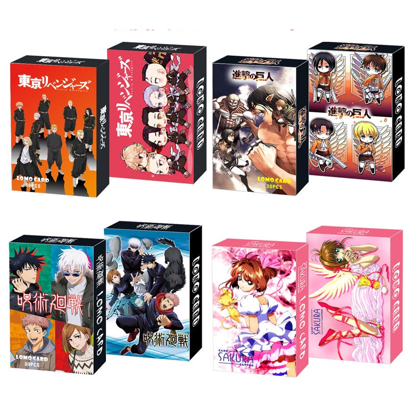 Bộ 30 thẻ bài in hình anime tokyo avengers naruto độc đáo