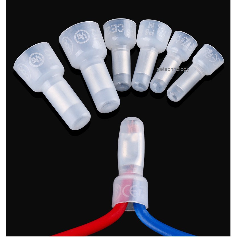 100 Cút nối dây điện không cần nối dây CE Đầu cos dây điện nón  Đầu cốt  nón chụp CE-1/ CE-2/CE-5