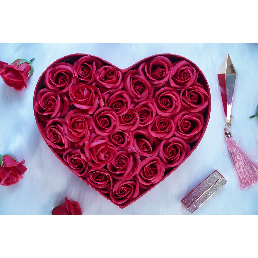 Hộp Quà trái tim hoa sáp , quà tặng tình yêu, quà tặng người yêu ngày lễ | BigBuy360 - bigbuy360.vn