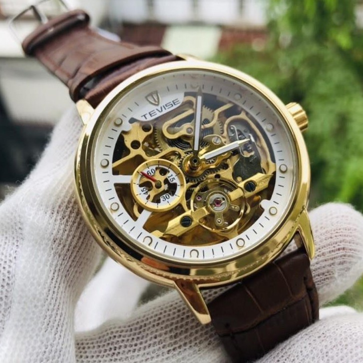 ĐỒNG HỒ TEVISE CƠ Cho Nam  DÂY DA CAO CẤP CHÍNH HÃNG