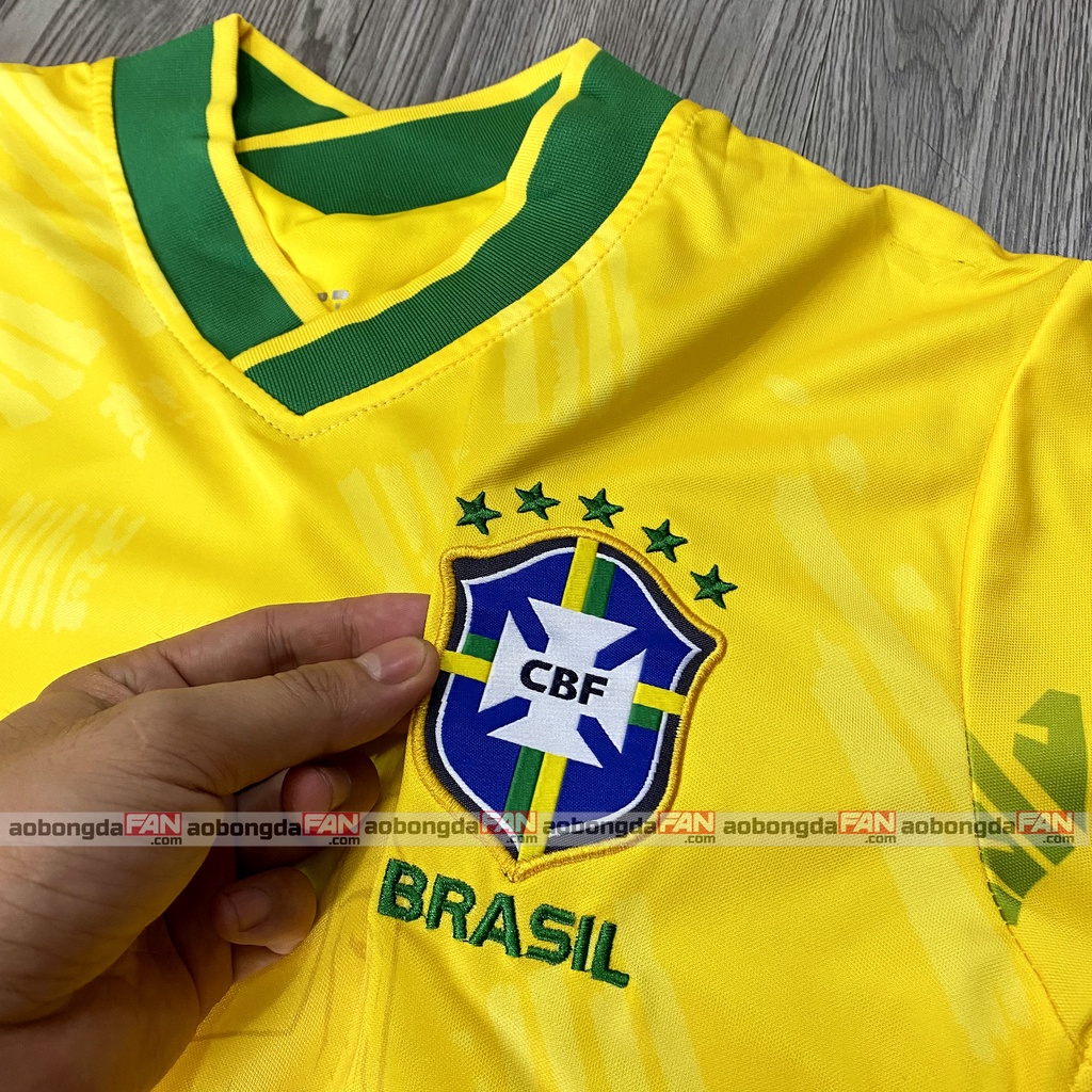 Áo Bóng Đá Brazil Vàng 2022 - Hàng Thái