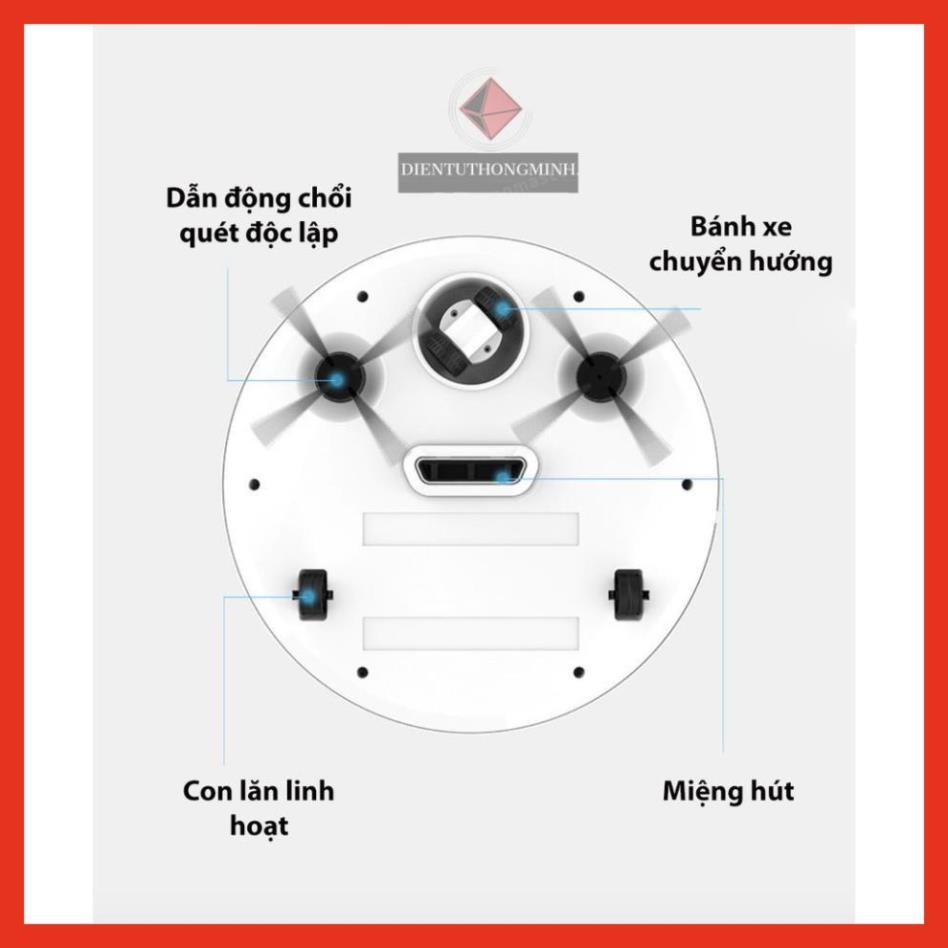 Máy hút bụi Robot hút bụi Sweep &amp; Clean 5 trong 1 Hút bụi, quét nhà, lau nhà, xông tinh dầu, đèn UV