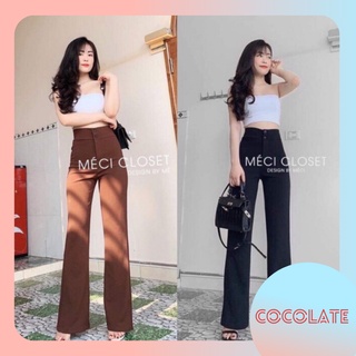 Quần ống vảy siêu hách chân COC28, quần ống loe chất liệu tuyết mưa cho nữ