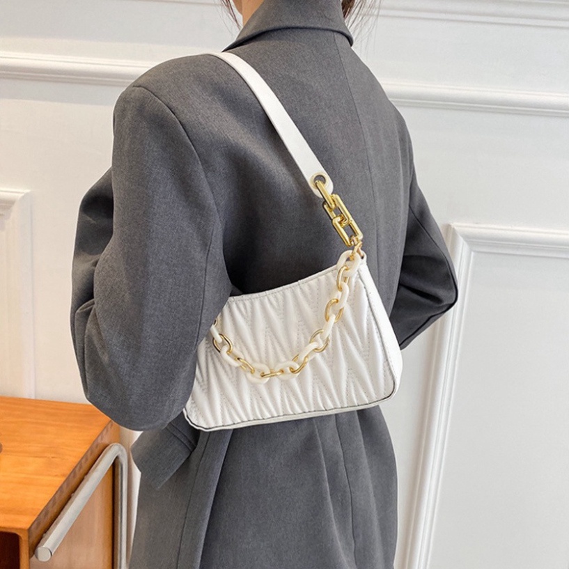 Túi kẹp nách đeo chéo đeo vai nữ trần chéo