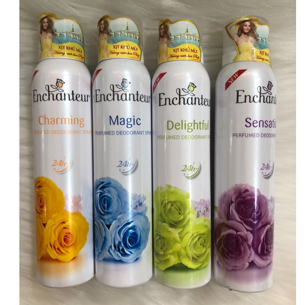 Xịt khử mùi hương nước hoa Enchanteur 150ml