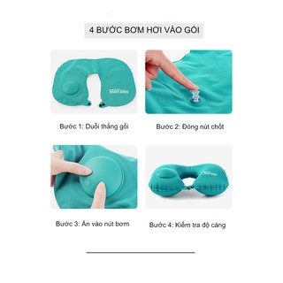 Gối bơm hơi đỡ cổ thông minh