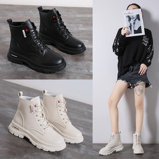 Boot nữ 💖𝑭𝑹𝑬𝑬𝑺𝑯𝑰𝑷💖 boot ulzzang cao cổ cột dây phong cách anh quốc - b64