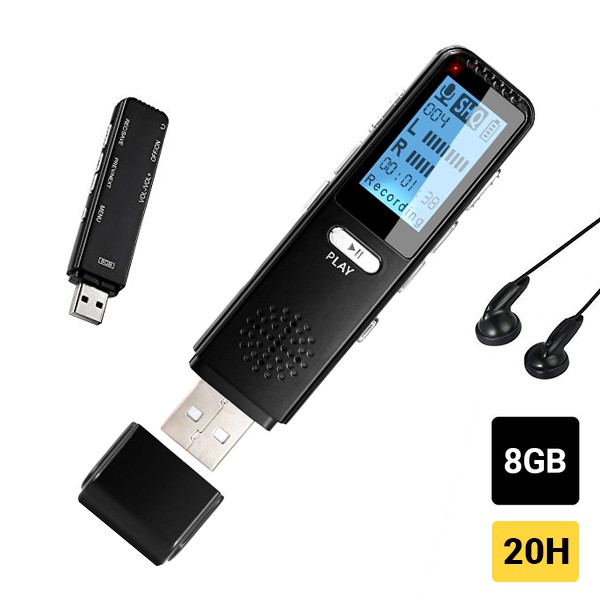 Usb ghi âm cao cấp M9 - Ghi tần số 1536Kbps bộ nhớ 8GB