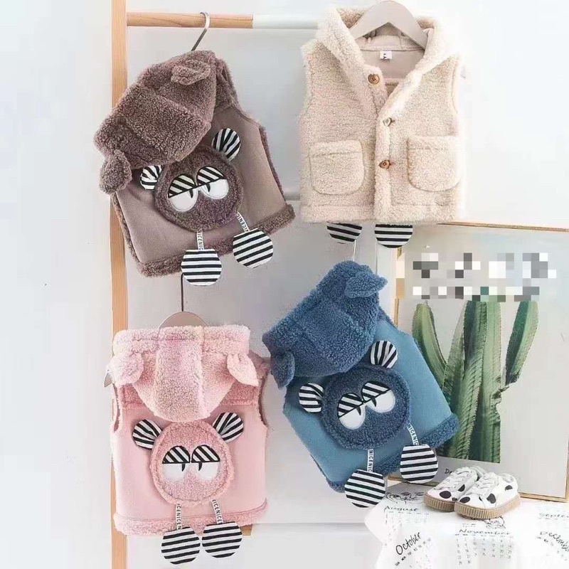 Áo gile lông cừu cho bé hàng QC