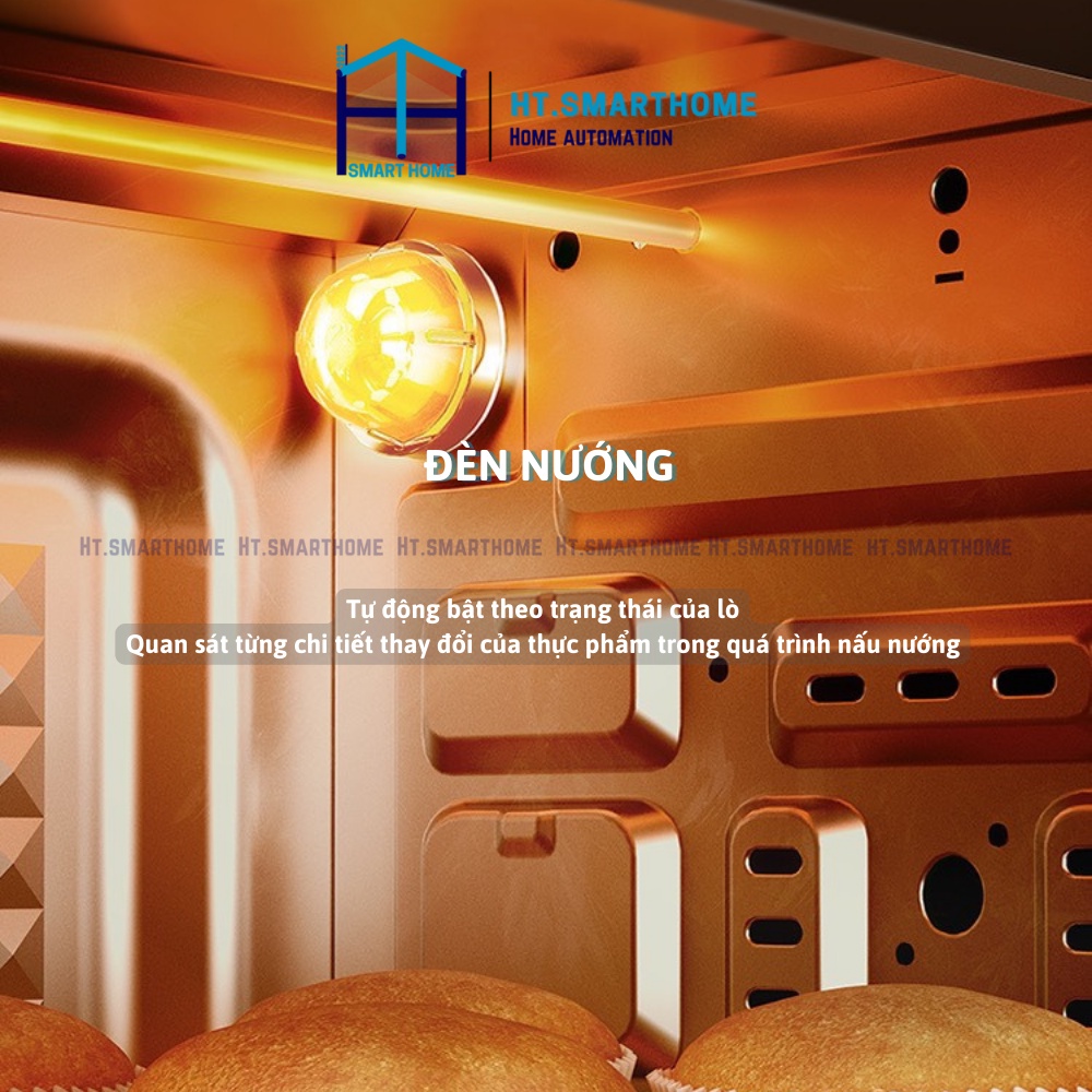 Lò nướng Bear 40L  - Lò nướng điện gia dụng đa năng dung tích lớn, nướng tự động mini 2022