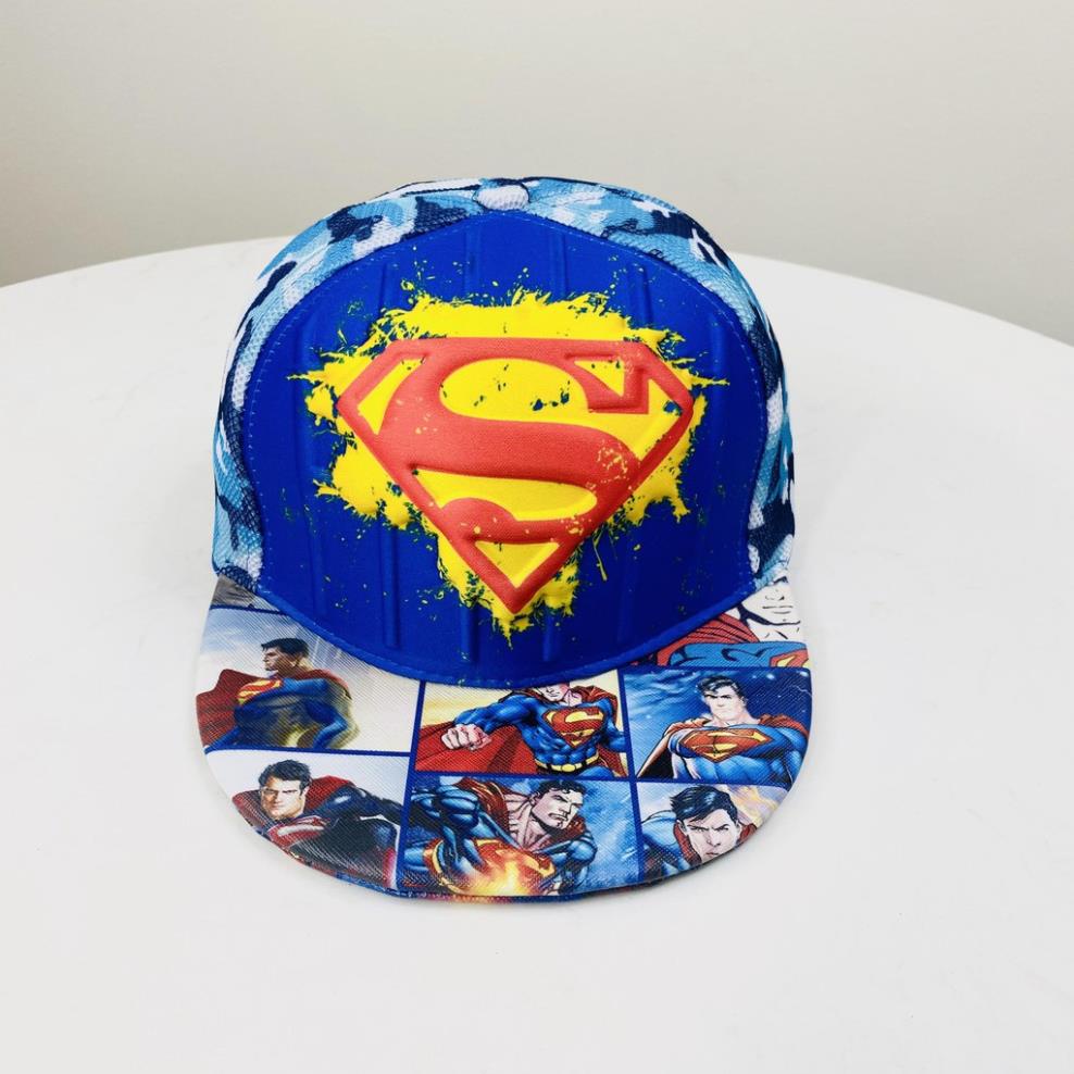 Mũ cho bé trai, mũ hiphop cho bé hình siêu nhân 3D năng động