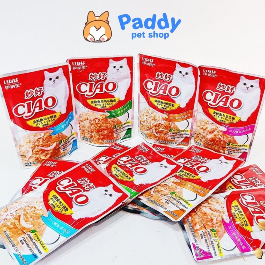 Pate Ciao 6 Vị Thơm Ngon Cho Mèo (Gói 60g)