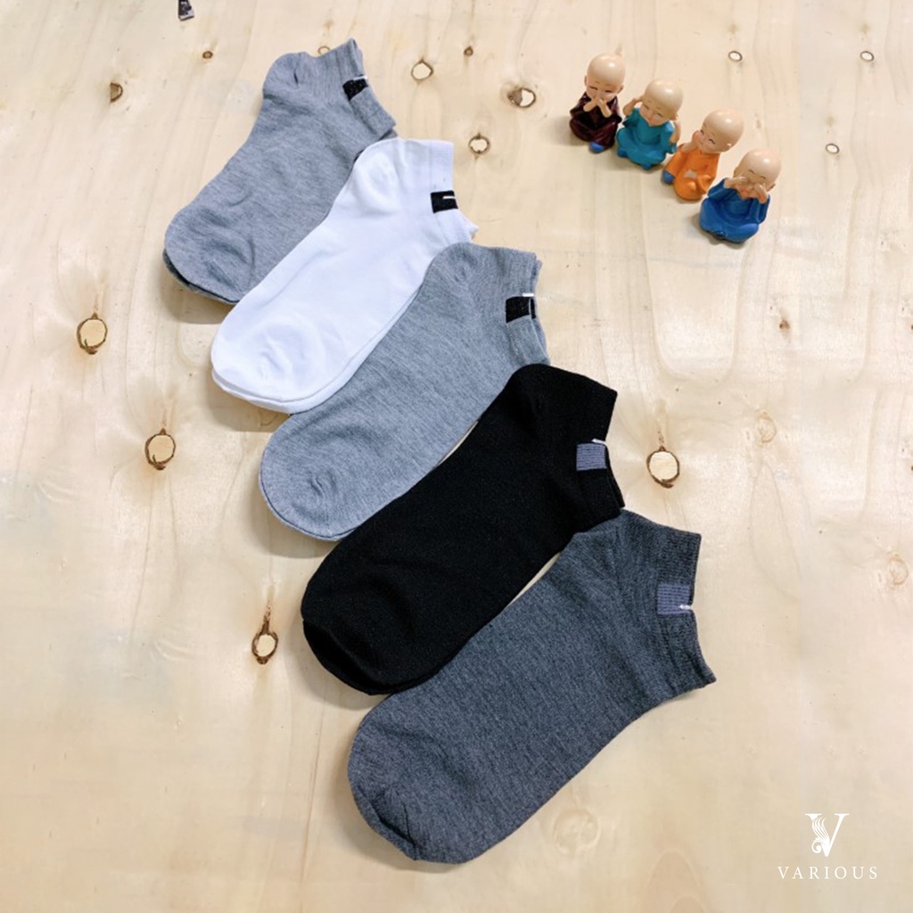 Tất Nam Zara Man Cổ Ngắn Loại Trơn Co Giãn Tốt Thấm Hút Mồ Hôi