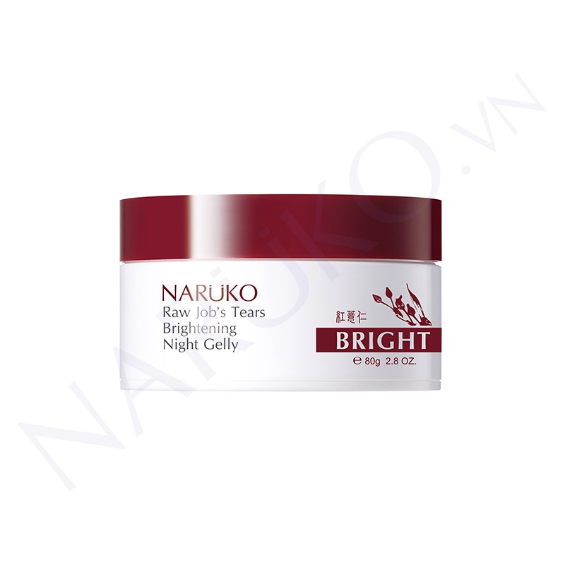 Mặt Nạ Ngủ Naruko Ý Dĩ Nhân Đỏ Làm Sáng Mịn Da Mới 80g RJT Brightening Night Gelly