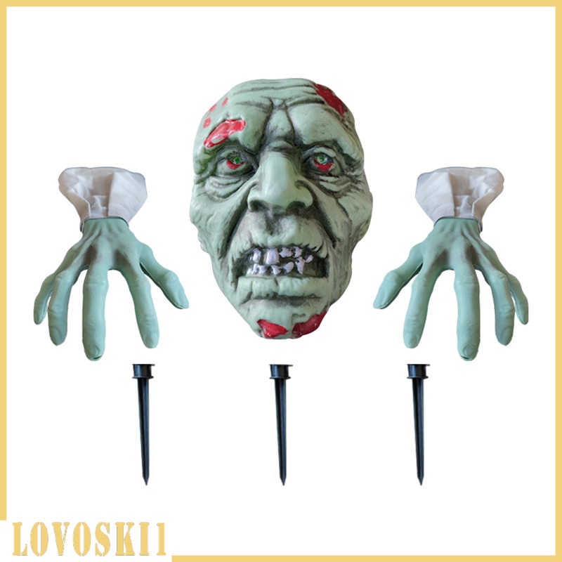 [LOVOSKI1]Scary Garden Zombie Decoration Horrible Outdoor Lawn Severed Spooky Ornament