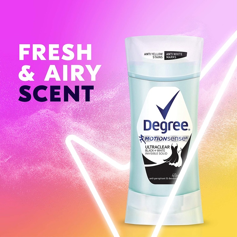 Lăn sáp khử mùi nữ Degree Women 74g Shower Clean | Sheer Powder | Pure Rain | Fresh | Black White