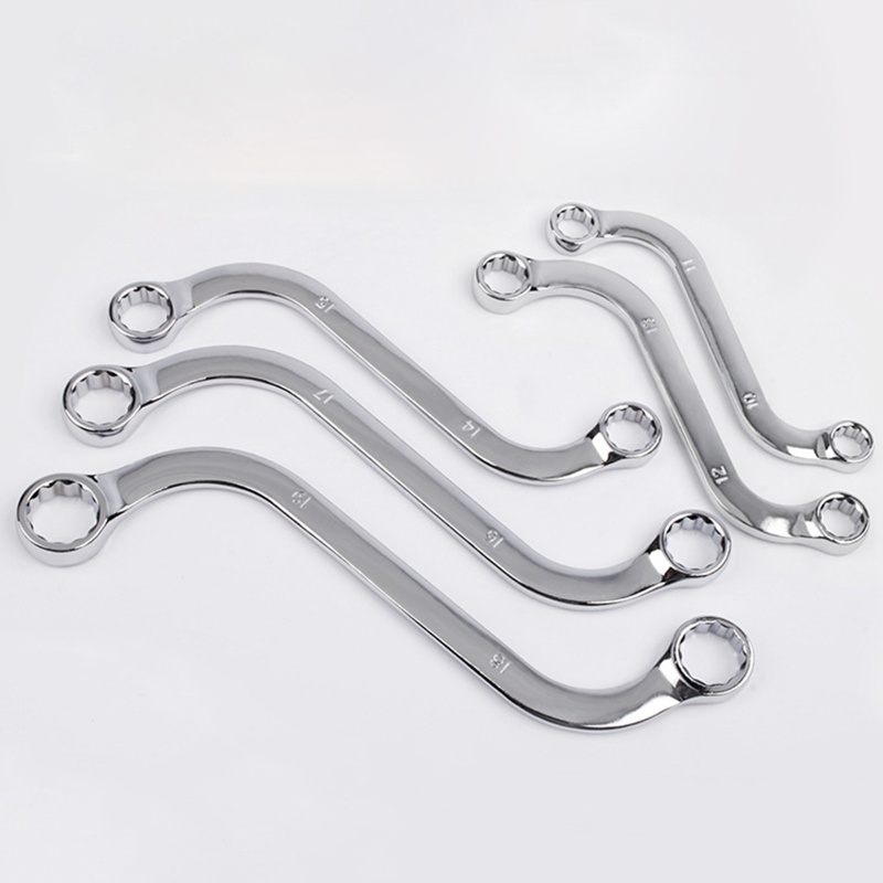 Bộ 5 Cờ Lê Chữ S 12 Điểm Chống Gỉ 45 Chất Lượng Cao# Dụng Cụ Bằng Thép Không Gỉ Chất Lượng Cao