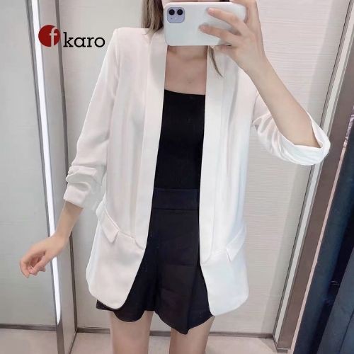 Áo vest nữ thu đông thiết kế hai lớp nhiều màu tay áo cách điệu form dáng chuẩn đường may đẹp Fkaro VS4 - tặng kèm khăn
