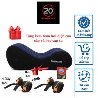 (Che tên) Ghế tình yêu bơm hơi loại xịn - Ghế tình yêu chịu tải 200kg - TẶNG BƠM + 4 DÂY TRÓI + BCS  - Bảo hành 1 năm