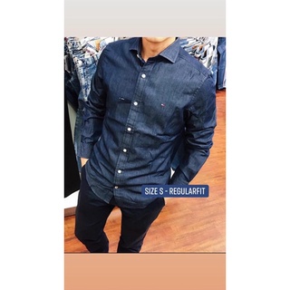 sơ mi dài tay nam Tommy Hilfiger size S mua sale Mĩ