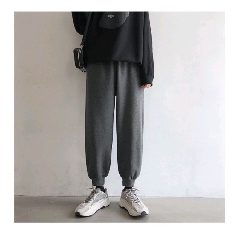 Quần Jogger Nam Nữ Trơn Basic Thun Da Cá ống BO. Phong Cách Thể Dục Thể Thao Năng Động Cá Tính Unisex