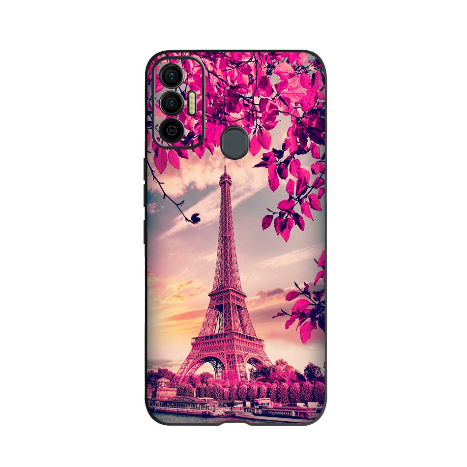 Ốp Điện Thoại Silicone TPU Mềm Họa Tiết Hoa Đáng Yêu Cho Tecno Spark 7T 7 T Spark7