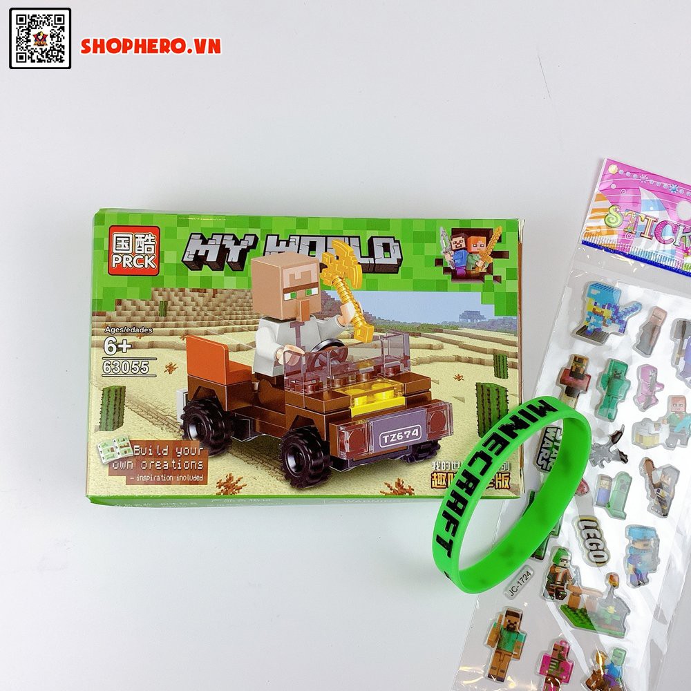 Bộ ghép hình Minecraft Trường Đua Sôi Động