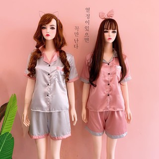 Đồ bộ pijama phi phối lụa ĐÙI cao cấp (Form dưới 60kg)