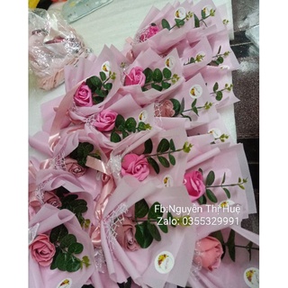 Sỉ bó hoa sáp 1 bông ( VUI LÒNG ĐẶT TỐI THIỂU 3 BÓ Ạ)