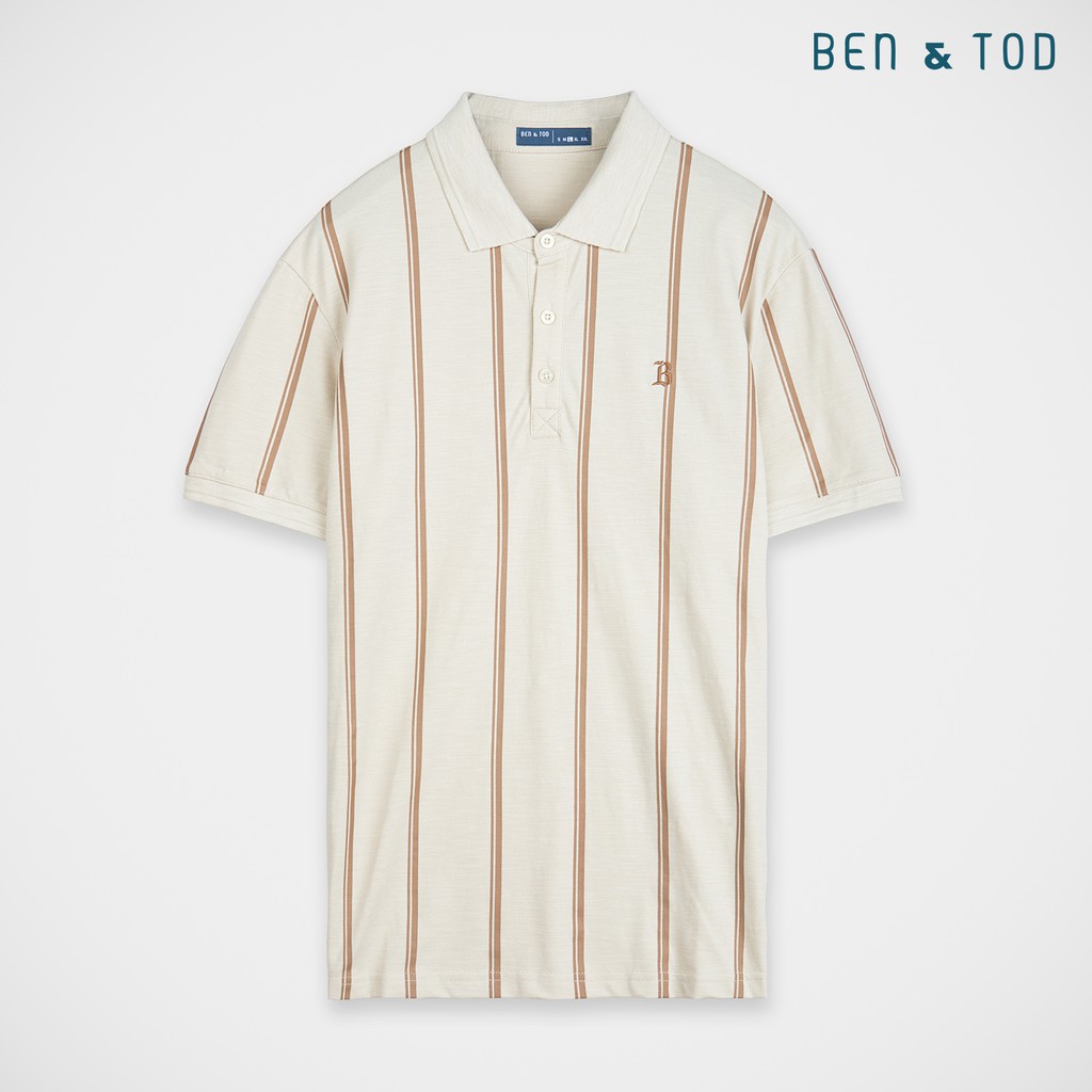 [Mã FAMALLT5 giảm 15% đơn 150K] Ben &amp; Tod - Áo thun Stripe Polo Tees 20169