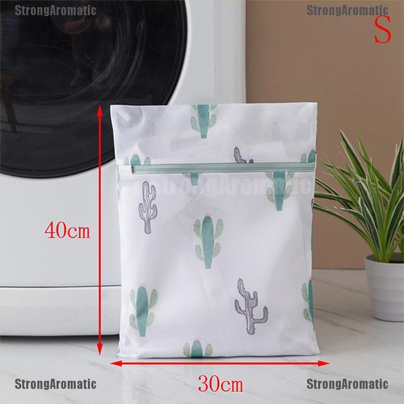 Túi Lưới Giặt Đồ Lót In Hình Xương Rồng Bằng Polyester