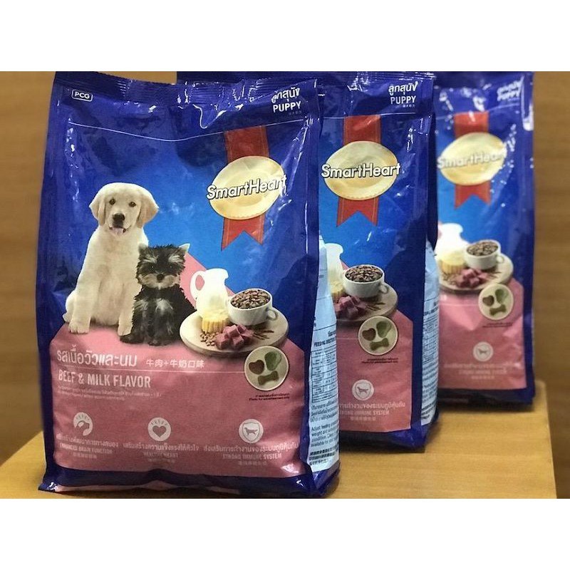 GIAO HÀNG HỎA TỐC - Thức Ăn Cho Chó Con Hạt Smartheart Puppy 400g Vị Bò Và Sữa - ZIPPOPET thumbnail