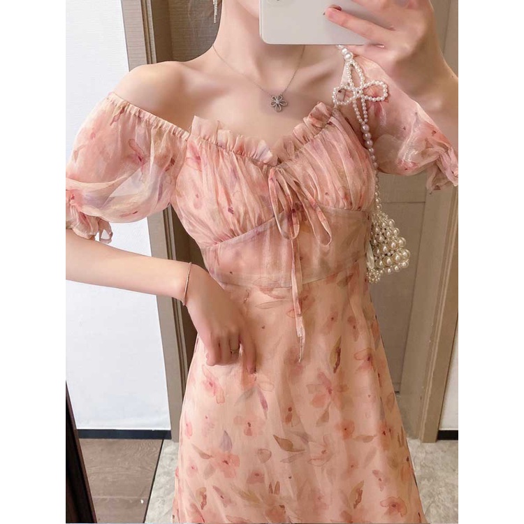 váy maxi hoa cao cấp hàng QC (V08)