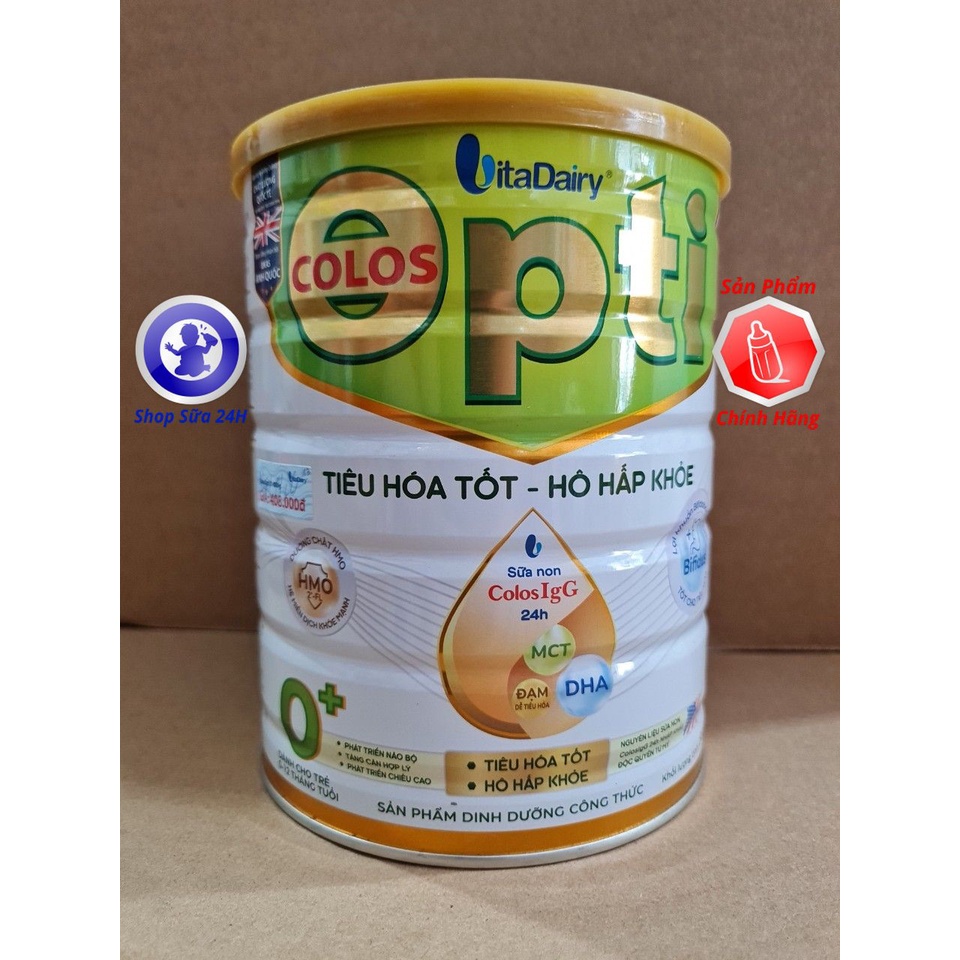 [QUÉT QR TÍCH XU] Combo 4 Hộp Sữa Bột Colos Opti 0+, 1+ Lon 800g