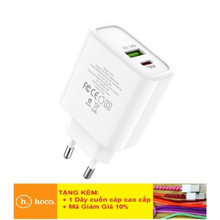 Củ Sạc Nhanh Hỗ Trợ PD + QC3.0 💎FREESHIP💎 Củ Sạc Hoco C57A Sạc Nhanh IPhone và Android - BH 12 Tháng