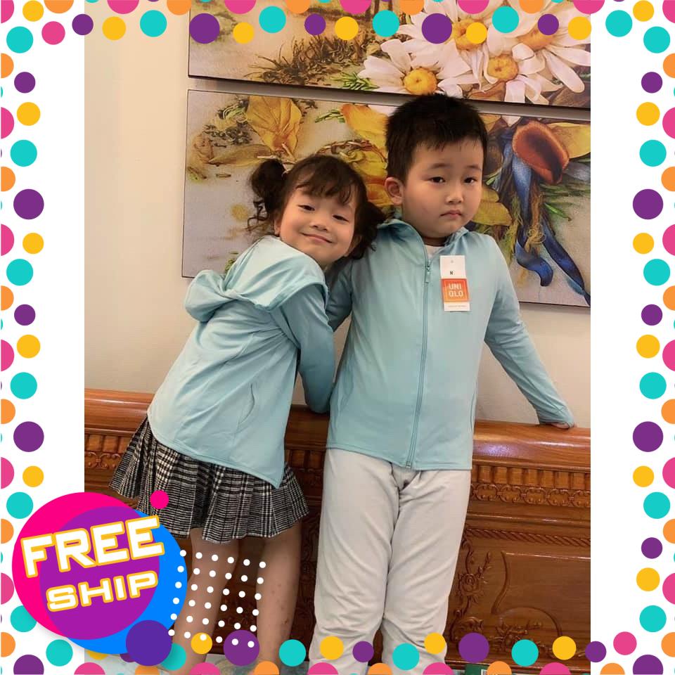 [ảnh thật] Áo khoác chống nắng Gu cho bé hàng xuất Nhật