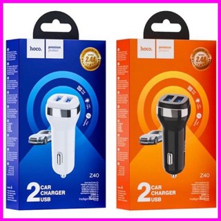 Tẩu Sạc Nhanh Hoco Z40 2 Cổng USB. Chính Hãng (Bảo Hành 1 Năm)
