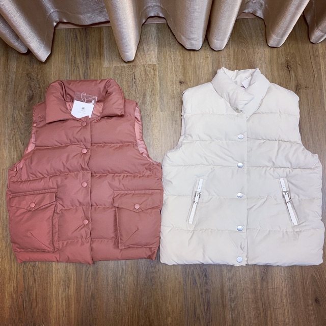 Áo gile trắng size s