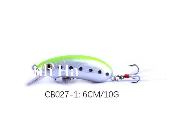 Mồi giả CC50 đủ size y hình 7g lưỡi 3 tiêu nhạy cá
